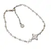 Pulseira de Zircônia Estrela de Quatro Pontas Ajustável para Mulheres, Design Versátil de Nicho, Luxo Leve, Empilhamento Personalizado, Joias de Alta Qualidade