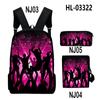Amazon Transfronterizo Nuevo Mochila con Patrón de Danza de Sombras Mochila Reductora de Carga Set Bolso de Hombro Estuche para Lápices