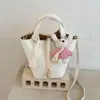 Moda Versátil de Temporada Primavera 2026 Transfronteriza Bolso de Mano Tipo Cesta para Mujer Bolso Tote Hombro Cruzado Bolso Cubo
