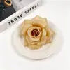 10cm Flor de Rosa Simulada con Diamantes Flor de Seda Artificial Decoración Floral de Boda Cascada Exterior Flor Pastel Floral DIY