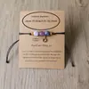 12 Pulseiras de Signos do Zodíaco, Pulseiras de Pedra Natural, Pulseiras Trançadas Ajustáveis, Pingentes, Pedra Olho de Tigre Ametista