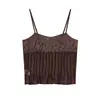 Comércio Exterior 2026 Verão Novo Estilo Europeu e Americano Moda Feminina Sexy Versátil Top Camisola Bordado 4387101