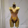 Traje de Rendimiento Llama Roja para Bailarines, Atuendo Sexy Temático de Fiesta para Espectáculos, Mono de Discoteca para Mujer para Fiestas de Baile