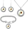 Conjunto Mais Quente da Amazon de Pulseira, Colar e Brincos de Futebol NFL
