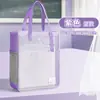 Bolsa de Arquivo Transparente com Tela A4 para Estudante Bolsa de Mensageiro Bolsa de Informação 4 Camadas de Classificação Bolsa de Armazenamento de Arquivos com Zíper de Grande Capacidade