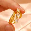 Anillo Súper Hermoso Francés Retro Martillado Enrollado a Mano Multicapa Anillo Índice de Diamante Perla Nido de Pájaro para Mujeres