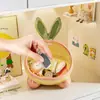 Caixa de Armazenamento de Mesa, Caixa de Armazenamento Redonda com Tampa, Caixa de Lanches à Prova de Poeira, Itens Diversos para Sala de Estar, Caixa de Armazenamento Cartoon Bonita e Fofa