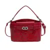 Bolso Bandolera de Hombro Nuevo de Moda Retro Elegante de Gran Capacidad con Bordado de Corazones para Mujer