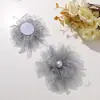 Original Hada Hermosa Pluma Perla Diamante Caliente Gasa Flor DIY Pinza de Agarre Ramillete Tocado Accesorios para Ropa Venta al por Mayor