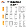 Máquina envasadora personalizada de tres estaciones con medición automática para alimentos de ginseng y ginseng americano, fabricante de equipos de máquina envasadora cuantitativa de gránulos