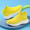 Zapatos-Calcetines para Niños de Primavera y Otoño de Caña Alta sin Cordones Tejido Fly-Knit Zapatos Deportivos para Niños y Niñas Zapatos Casuales de Suela Gruesa Venta Caliente Transfronteriza