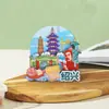 [Série Zhejiang] Hangzhou, Ningbo, Wenzhou, Shaoxing Itens Decorativos, Ímãs de Geladeira Culturais e Criativos, Lembrancinhas em Estoque