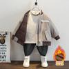 Chaqueta de Otoño e Invierno para Niños 2025 Estilo Nuevo Chaqueta de Carga Engrosada para Niños, Chaqueta de Invierno de Algodón de Moda para Niños