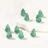 Accesorios de tallado de calabaza de jade de dragón natural de joyería Jingdian, accesorios de jade verde degradado con un solo agujero pasante DIY, venta al por mayor