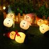 Luzes de boneco de neve movidas a energia solar de venda quente transfronteiriça Luzes de decoração de jardim de Natal Luzes de gramado à prova d'água ao ar livre