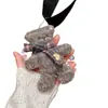Colgante de Oso de Peluche de Dibujos Animados Original de Gama Alta, Oso Lindo Sucio, Muñeco Colgante Decoración de Bolso para Otoño e Invierno para Niñas