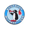 Insignia de Dibujos Animados Personalizada y Divertida con Forma de Pingüino para Jugar con el Teléfono Móvil, Broche Interesante y Exquisito Estilo Animal