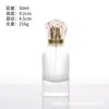 Frascos dispensadores de vidro para perfume em estoque 30ml 50ml 100ml frascos de perfume frascos borrifadores cosméticos embalagens para cuidados com a pele
