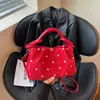Bolsa de Mão Elegante com Bolinhas Feminina 2026 Novo Estilo Tendência Bolsa de Ombro Único Transversal Bolsa Versátil para o Dia a Dia Bolsa Casual