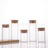 Corcho de Madera Boca Recta 37mm Botella de Vidrio Alto Boro Botella para Empaque de Té Botella de Deseos a la Deriva Botella Dispensadora de Dulces Botella de Cordyceps