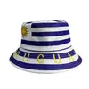Sombrero de Pescador con Bandera de Uruguay para Hombres y Mujeres, Sombrero para el Sol con Protección Solar, Merchandising para Aficionados de la Copa del Mundo, Sombrero de Cubo de Doble Cara