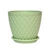 Maceta engrosada para plantas verdes color macarrón transfronteriza, plástico PP respetuoso con el medio ambiente, malla de sarga, potos, rinoceronte blanco, maceta de plástico para plantar