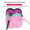 Almofada de Silicone para Lavar Venda Quente Pequena Maçã com Ventosa Almofada de Lavar Almofada de Limpeza para Pincéis de Beleza Almofada de Limpeza para Pincéis de Maquiagem