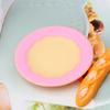 Cesta de bambú de resina para comida y juegos, plato pequeño, simulación de pan, combinación de crema y pegamento, accesorios para casa de muñecas DIY