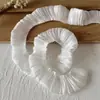 Accesorios con Adorno de Encaje Materiales DIY Decoración Ropa de Muñeca Cinta Volantes Pliegues Soporte Hecho a Mano Abanico