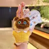 Jinnew Original Nuevo Estilo Chino Gato Pequeño Peluche Llavero Colgante Encanto Linda para Bolsa Muñeca de Dibujos Animados Venta al por Mayor