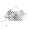 Bolsa Pequena Quadrada Versátil com Estampa de Bolinhas 2026 Nova Casual de Verão Bolsa Pequena Bolsa Transversal Feminina Bolsa de Ombro