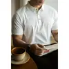 [Liquidación/Sin Devoluciones ni Cambios] Estilo Business Casual de Hielo Seda Sin Costuras de Alta Gama Camisa Polo de Manga Corta Camiseta Ajustada