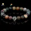 Popular Transfronterizo Europeo y Americano Más Vendido Ópalo Australiano Natural Piedra Lunar Rosa Azul Malaquita Piedra Volcánica Pulsera de Joyería de Moda al por Mayor
