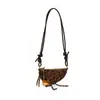 Otoño e Invierno Nuevo Bolso de Mano tipo Bollo de Cuero Mate Bolso para Teléfono Colgante de Cuello Bolso Cruzado Pequeño de Personalidad a la Moda Bolsos de Nicho para Padres e Hijos