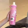 Nuevo Vaso de Paja de Aspecto Elegante, Termo de Doble Uso, Botella de Agua Deportiva Portátil, Vaso de Agua para Estudiantes de Acero Inoxidable 316