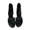 Sandalias Romanas para Mujer Verano 2026 Aliexpress Wholesale Calzado para Mujer Sandalias de Cuña de Suela Gruesa de Espalda Cerrada de Caña Alta con Punta de Tira de Microfibra