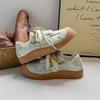 Beier INS - Zapatillas de deporte blancas pequeñas, frescas y frescas, de estilo alemán, para mujer, de verano, transpirables, estilo Forrest Gump, informales, para tabla.