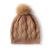 Chapéu Macio e Aconchegante de Caxemira 2026 Outono e Inverno Novo Estilo Moda Feminina Casual Chapéu Slouchy com Proteção para Orelhas Chapéu de Tricô Espessado