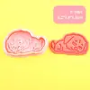 Perro Rojo Grande Serie Inteligente Molde para Galletas DIY con Diseño de Prensa 3D Realista, Esencial para Hornear, Fácil de Limpiar