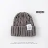 Chapéu Feminino Estilo Japonês Chapéu Feminino Outono Inverno Alta Aparência Chapéu de Lã Tricô Grosso Versátil Solto Cabeça Grande Chapéu para Frio Transfronteiriço