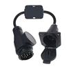 Conector de Remolque Europeo de 13 Pines a Americano de 7 Pines Cable Router Combinador de Luz de Freno y Dirección Luz Trasera
