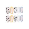 Creme Padrão Contraste Cor Ballet Wear Armor Terminado Nail Patch Nail Patch Fake Unha impermeável Removível Nail Patch