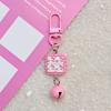 Lindo Llavero Colgante de Campana de Gatito Rosa de Dibujos Animados Ins Combinable Mochila Colgante Pequeño Regalo de Novia para Pareja