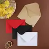 Envelope de Papel Kraft Colorido Vermelho Transfronteiriço em Estoque Atacado, Cartões de Cumprimento Simples em Branco, Cartões de Convite, Envelopes de Convite