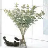 Planta artificial impresión 3D color flor de eucalipto material a juego flor artificial hoja de dinero hoja de flor artificial decoración del hogar