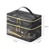 Bolsa de Maquillaje de Malla de Nylon Cosmética Transparente Bolsa de Almacenamiento de Viaje Gran Capacidad Portátil Tela de Malla Set de Neceser LOGO