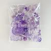 Nuevas cuentas redondas acrílicas de color caramelo simples con lazo de corazón, hechas a mano para hacer joyas DIY, accesorios, material para traje, caja