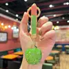 Llavero Colgante de Manzana 3D Pequeña con Incrustaciones de Pedrería Transfronteriza, Accesorio Versátil para Bolsos de Mujer, Dijes de Alta Gama, Pequeño Regalo