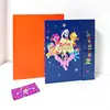 Álbum de Tarjetas A5 con Cierre Magnético, Gran Capacidad, Alto Valor Estético, Almacenamiento de Tarjetas de 4 Compartimentos para Niñas que Siguen a Celebridades, Álbum de Fotos de 3 pulgadas, Fabricante de My Little Pony