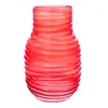 Jarrón de cristal con patrón de espiral estilo Ins, jarrón de gran capacidad estilo nórdico para hidroponía y arreglos florales, decoración de mesa para sala de estar, jarrón para flores frescas